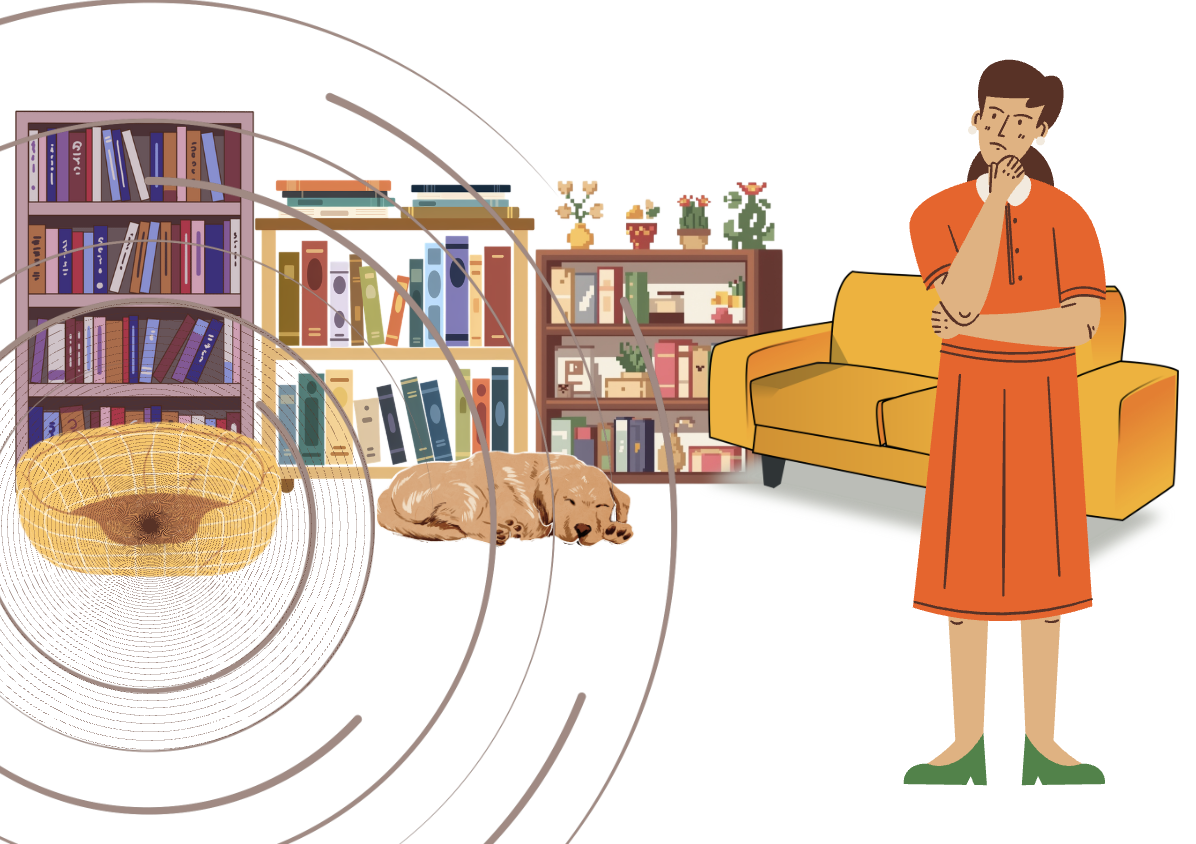 An example of the ripple effect that Uli dog training mentioned in her blog about a dog guarding his bed